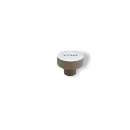 Poignée bouton en bois ARSIA / Blanc – motif de cils