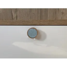 Bouton de meuble en bois ARSIA / Hêtre – bleu
