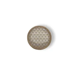 Bouton de meuble en bois ARSIA / hêtre – triangles beiges