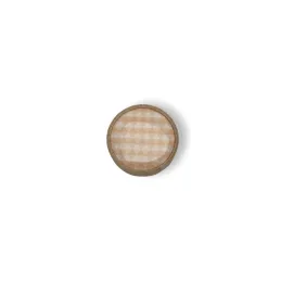 Bouton de meuble en bois ARSIA / hêtre – triangles orange