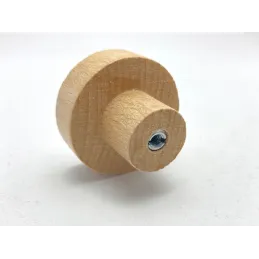 Poignée bouton en bois ARSIA / Hêtre – triangles verts