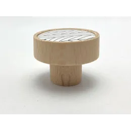 Bouton de meuble en bois ARSIA / hêtre – sapin noir