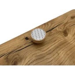 Bouton de meuble en bois ARSIA / hêtre – sapin noir