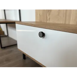 Bouton de meuble en bois ARSIA / Noir – motif design