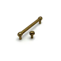 Bouton RUSTICALE / Aspect vieux laiton