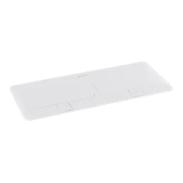 Prise électrique escamotable POP-UP double 4x230V / Blanc mat