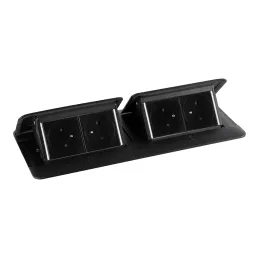 Prise électrique escamotable POP-UP double 4x230V / Noir mat