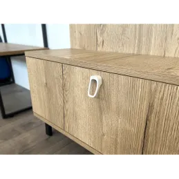 Bouton de meuble ARNO / Blanc mat