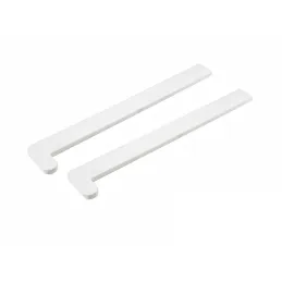 Set d’embouts pour appuis de fenêtre en PVC – paire / Blanc