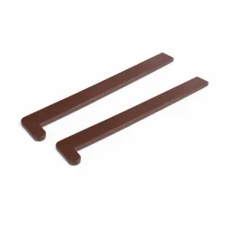 Jeu d’embouts pour appuis de fenêtre en PVC – paire / Marron foncé