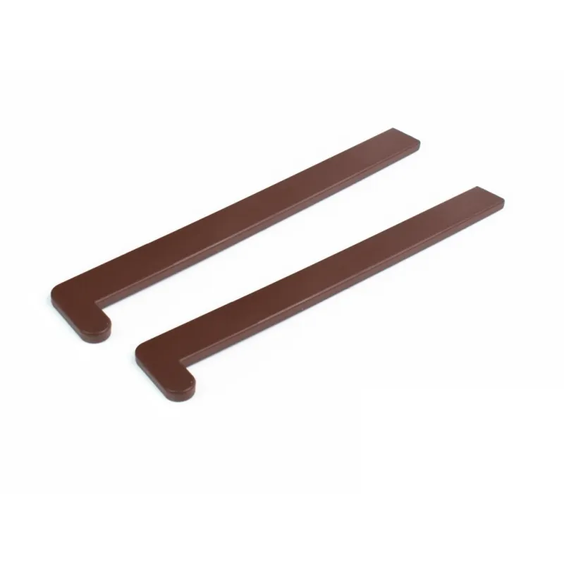 Jeu d’embouts pour appuis de fenêtre en PVC – paire / Marron foncé