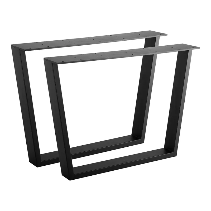 Pieds de table de conférence GEMINI – paire / Noir mat