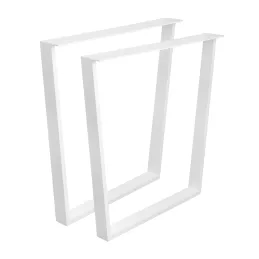 Pieds de table GEMINI – paire / Blanc mat