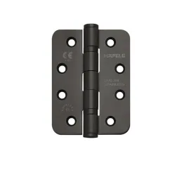 Paumelle articulée pour portes intérieures sans feuillure / Acier inoxydable noir