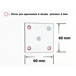 Pied de meuble QUAD / Blanc mat