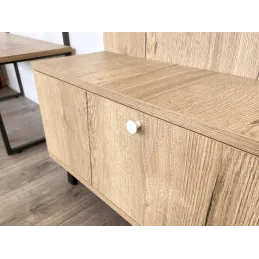 Poignée bouton HELGA / Blanc brillant