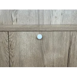 Poignée bouton HELGA / Blanc brillant
