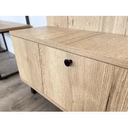 Bouton de meuble HELGA / Noir brillant