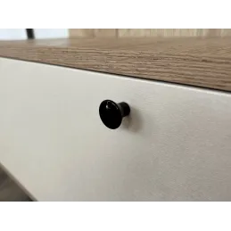 Bouton de meuble HELGA / Noir brillant