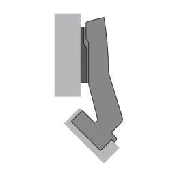 Charnière 45° à fermeture amortie Sensys W45 / Silent system