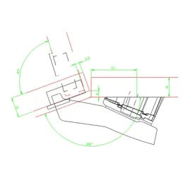 Cale d’angle pour charnières HETTICH