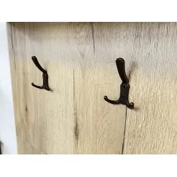 Porte-manteau rustique KARIBA / Cuivre noir