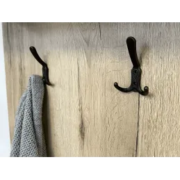 Porte-manteau rustique KARIBA / Cuivre noir