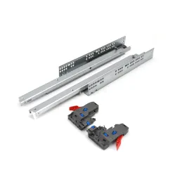 Coulisse invisible à sortie totale LEVEL SLIDE WOOD avec amortissement et attaches / 35 kg