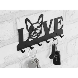 Porte-manteau mural CHARLIE / Noir mat