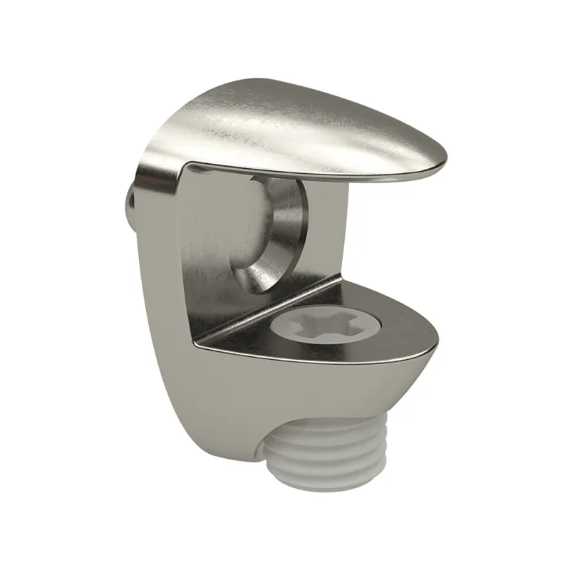 Support d’étagère en verre GEON 8–10 mm / Nickel – 10 pièces