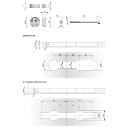 Ferrure d’assemblage pour panneaux compacts KOMP / paire