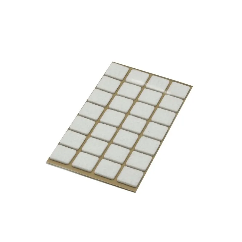 Patin adhésif en feutre 20x20 / Blanc – feuille