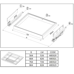 Organiseur coulissant pour bijoux NIKOL / Marron
