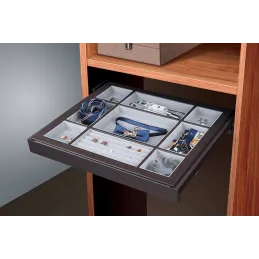 Organiseur coulissant pour bijoux NIKOL / Marron