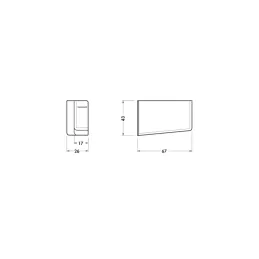 Ensemble de caches pour ferrure de suspension 806 – gauche + droite / Nickel