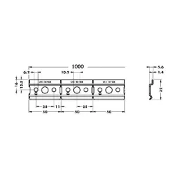 Rail de suspension CAMAR long