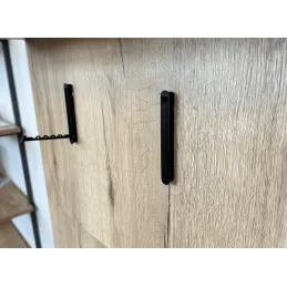 Patère rabattable KAMA / Noir mat