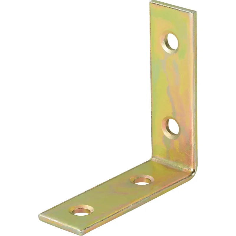 Équerre d’assemblage 50 x 50 mm – 10 pièces / Zinc jaune
