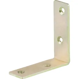 Équerre d’assemblage 60 x 60 mm – 10 pièces / Zinc jaune