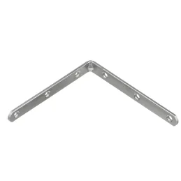 Équerre d’assemblage 120 x 120 mm – 10 pièces / Zinc blanc