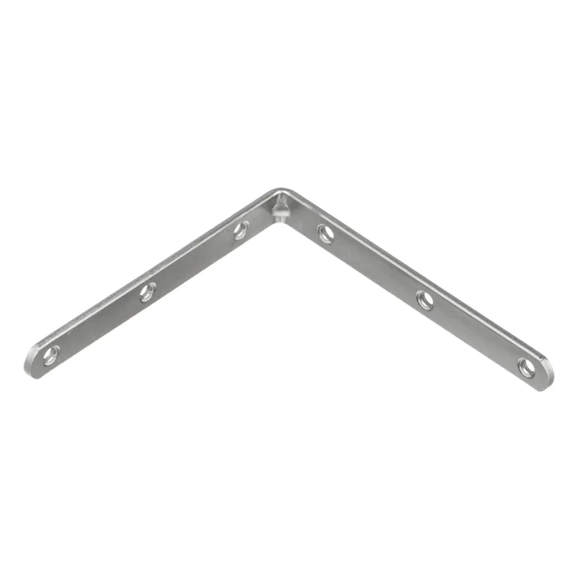 Équerre d’assemblage 120 x 120 mm – 10 pièces / Zinc blanc