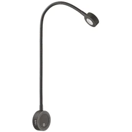 Éclairage LED pour meuble avec recharge USB Loox LED / Noir mat