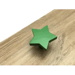 Bouton en bois STAR / Vert