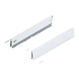 Caisse de cuisine BLUM – Merivobox « E » avec barre de séparation, 40 kg / blanc soyeux