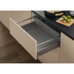 Caisson de cuisine BLUM – Merivobox « E » avec barre de séparation 40 kg / gris indium