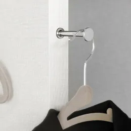 Porte-cintres coulissant à fixer sur le bord CARLA / Chrome brillant