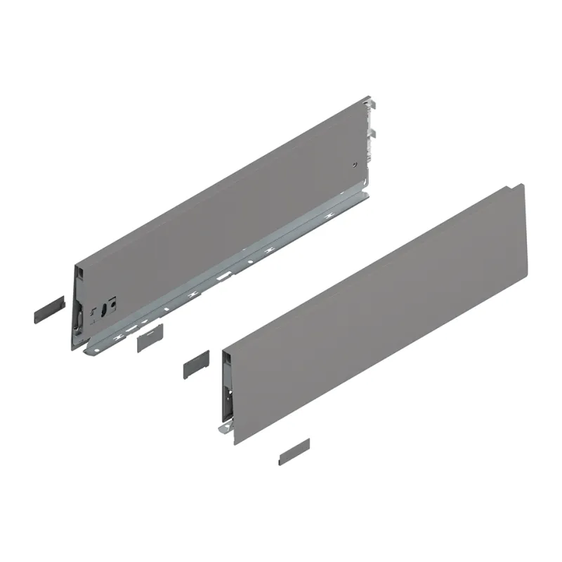 Côtés BLUM Merivobox « K » 129 mm / gris indium
