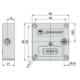 Serrure électronique CAPTURA RFID 13,56 MHz Mifare avec gâche A