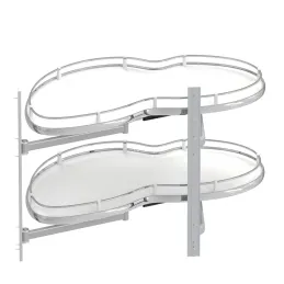 Banane d’angle BEAN avec amortissement / Blanc – chrome