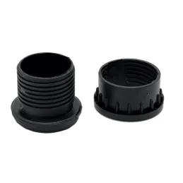 Embout inférieur réglable pour pieds de table de 60 mm / Noir